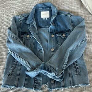Paige Rowan Denim Jacket Raw Hem
